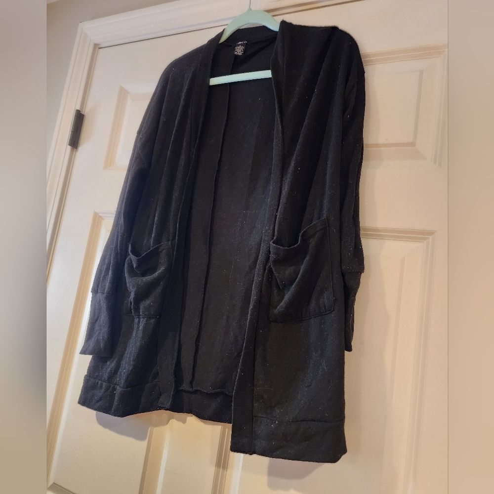 Rue21 black Open Front cardigan Sweater M - Picture 2 of 3